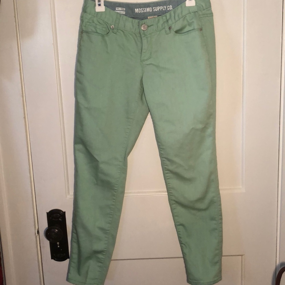 EUC light green skinny jeans